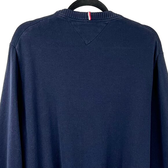 Mens Tommy Hilfiger Sweater Size XXL Big Flag Logo Crewneck Pullover 100% Cotton - Picture 4 of 12